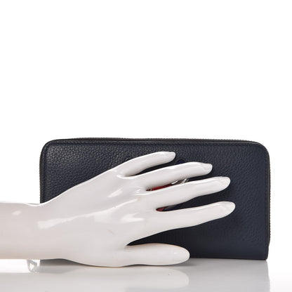 Christian Louboutin Calfskin Mexiloubi Panettone Zip Around Wallet Nuit 2 of 6