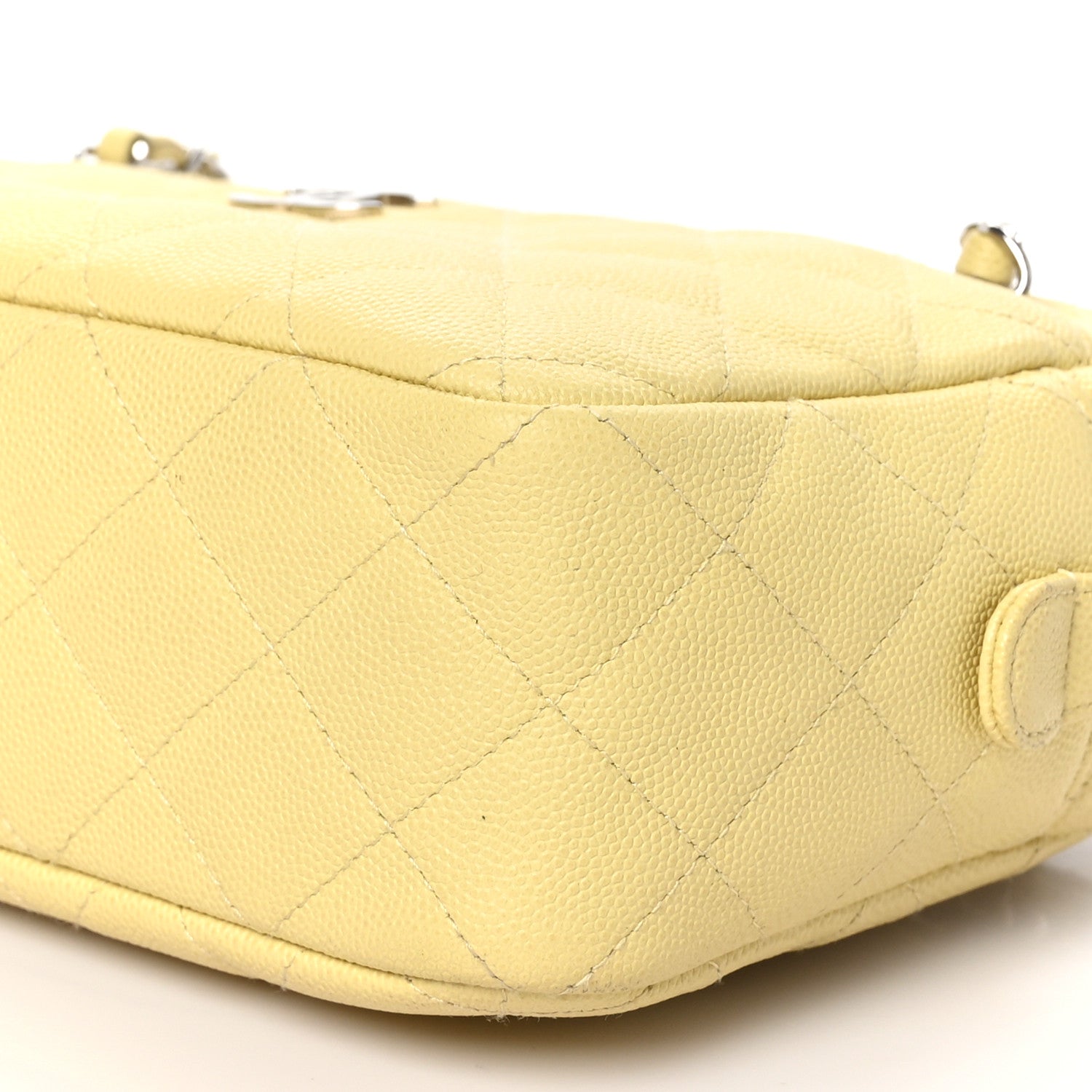 Chanel Caviar Quilted Timeless Camera Case Yellow 10 of 10