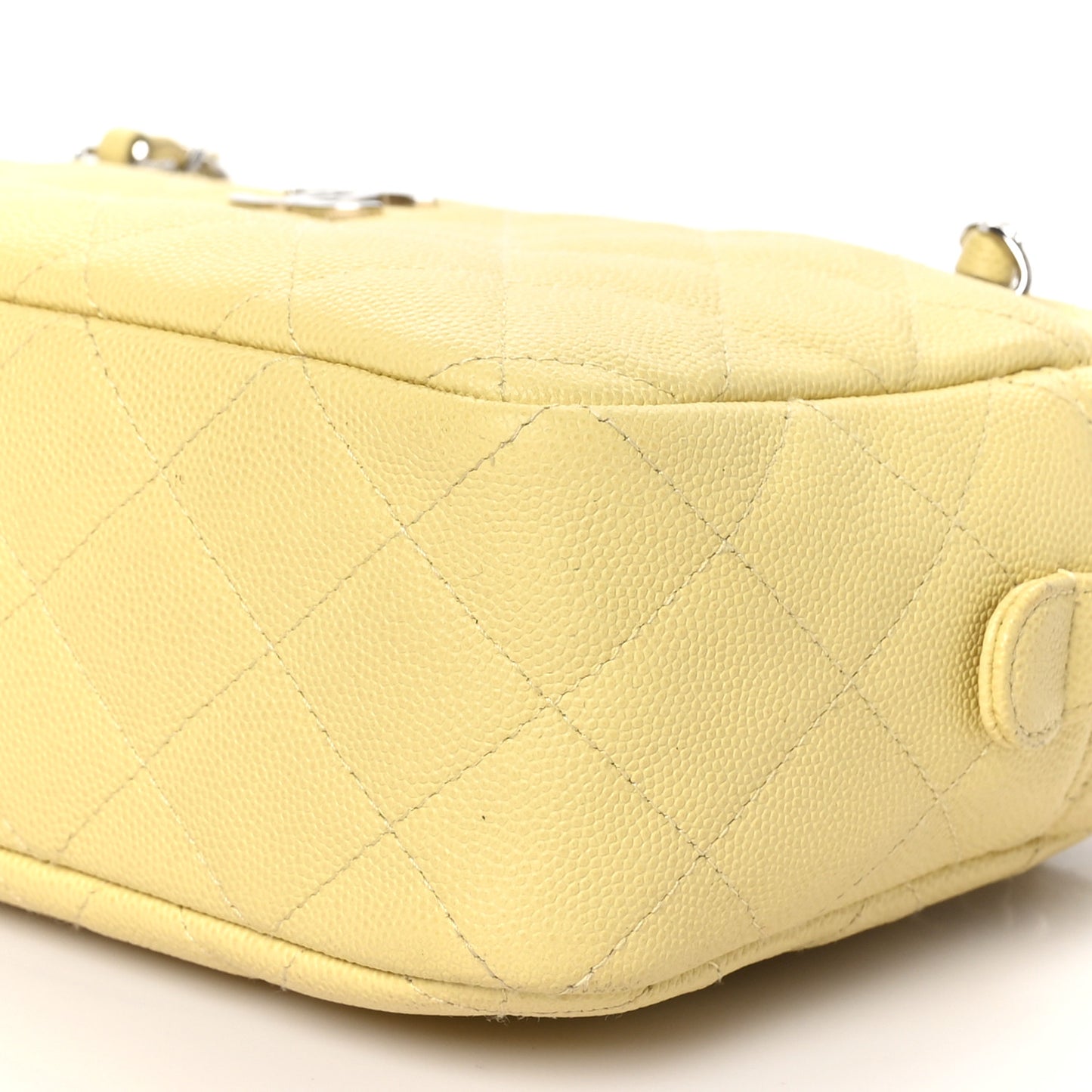 Caviar Quilted Timeless Camera Case Yellow