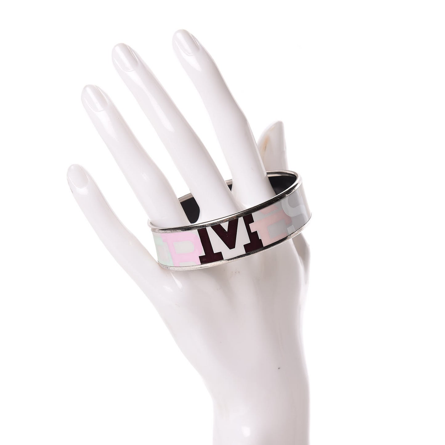 Enamel Printed Wide Capitales Bracelet 65