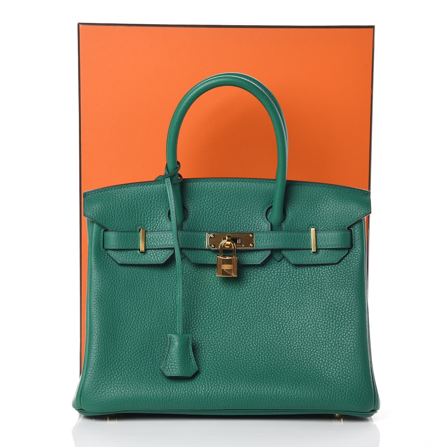 Hermes Taurillon Clemence Birkin 30 Vert Vertigo 34 of 34