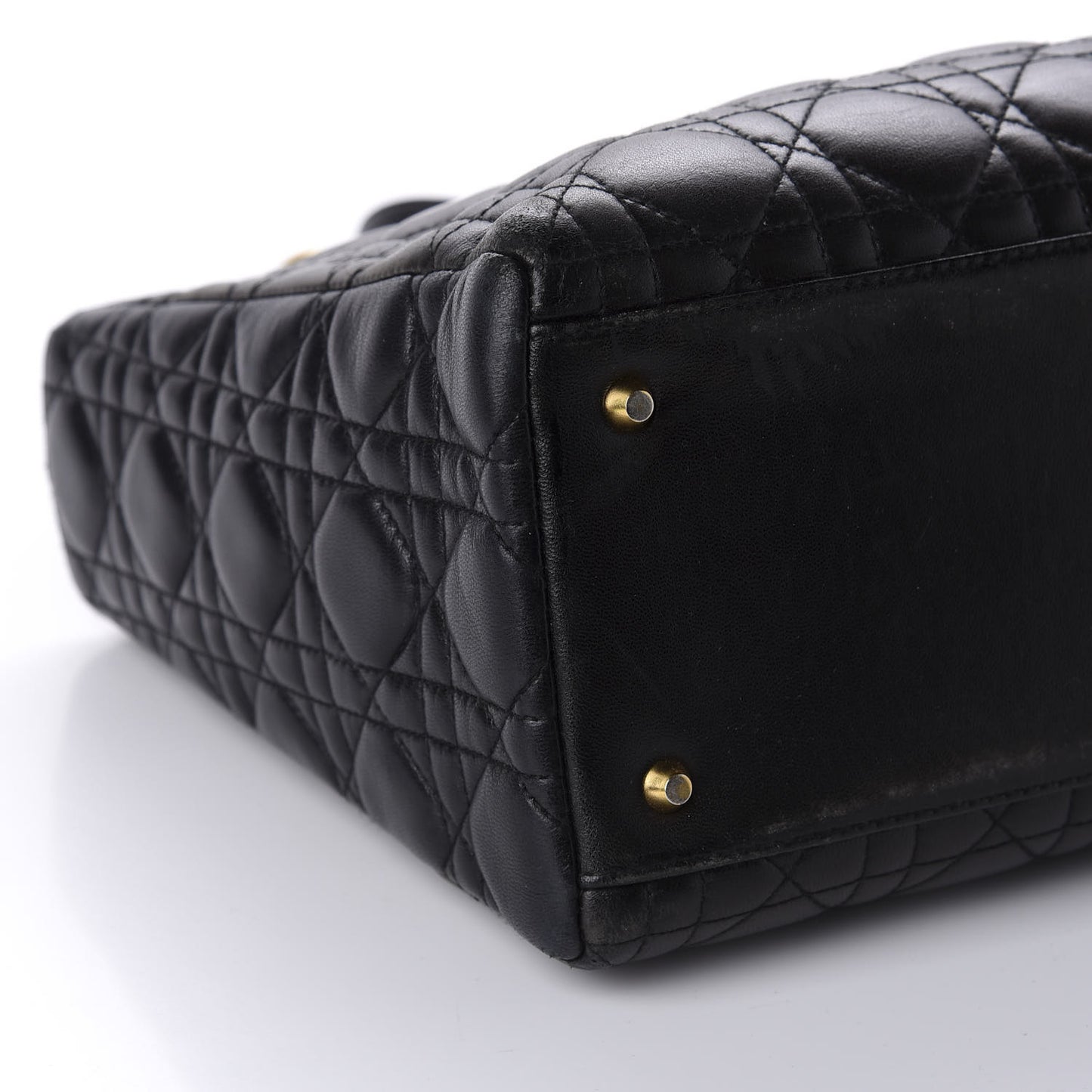 Lambskin Cannage Medium Lady Dior Black