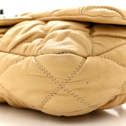 Chanel Calfskin Quilted Medium Bubble Quilt Flap Bag Beige 10 of 13