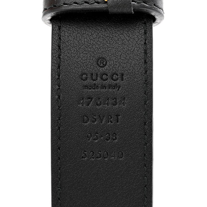 Gucci Calfskin Matelasse GG Marmont Belt Bag 95 38 Black 8 of 12