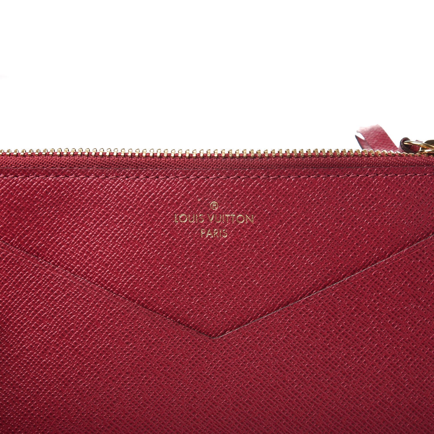 Louis Vuitton Calfskin Jeanne Wallet Zippered Insert Fuchsia 6 of 6
