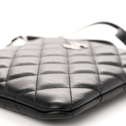 Chanel Lambskin Quilted Crossbody Bag Black 11 of 11