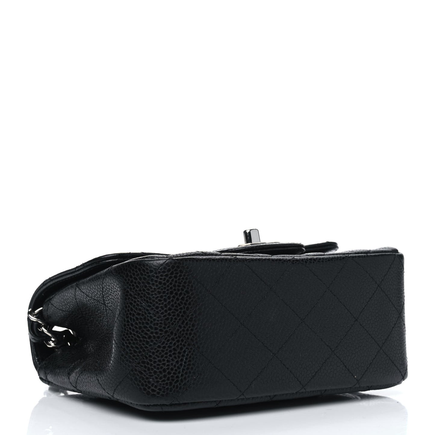Caviar Quilted Mini Square Flap Black