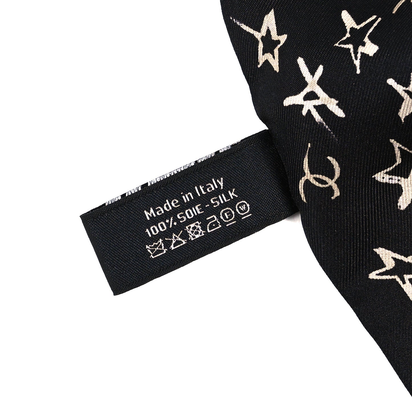 Silk Stars CC Slim Bandeau Scarf Black Ecru Light Pink