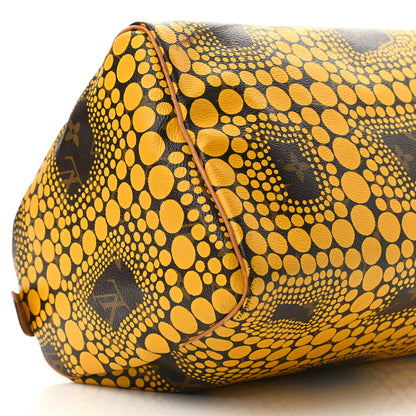 Louis Vuitton Monogram Kusama Town Speedy 30 Yellow 8 of 10