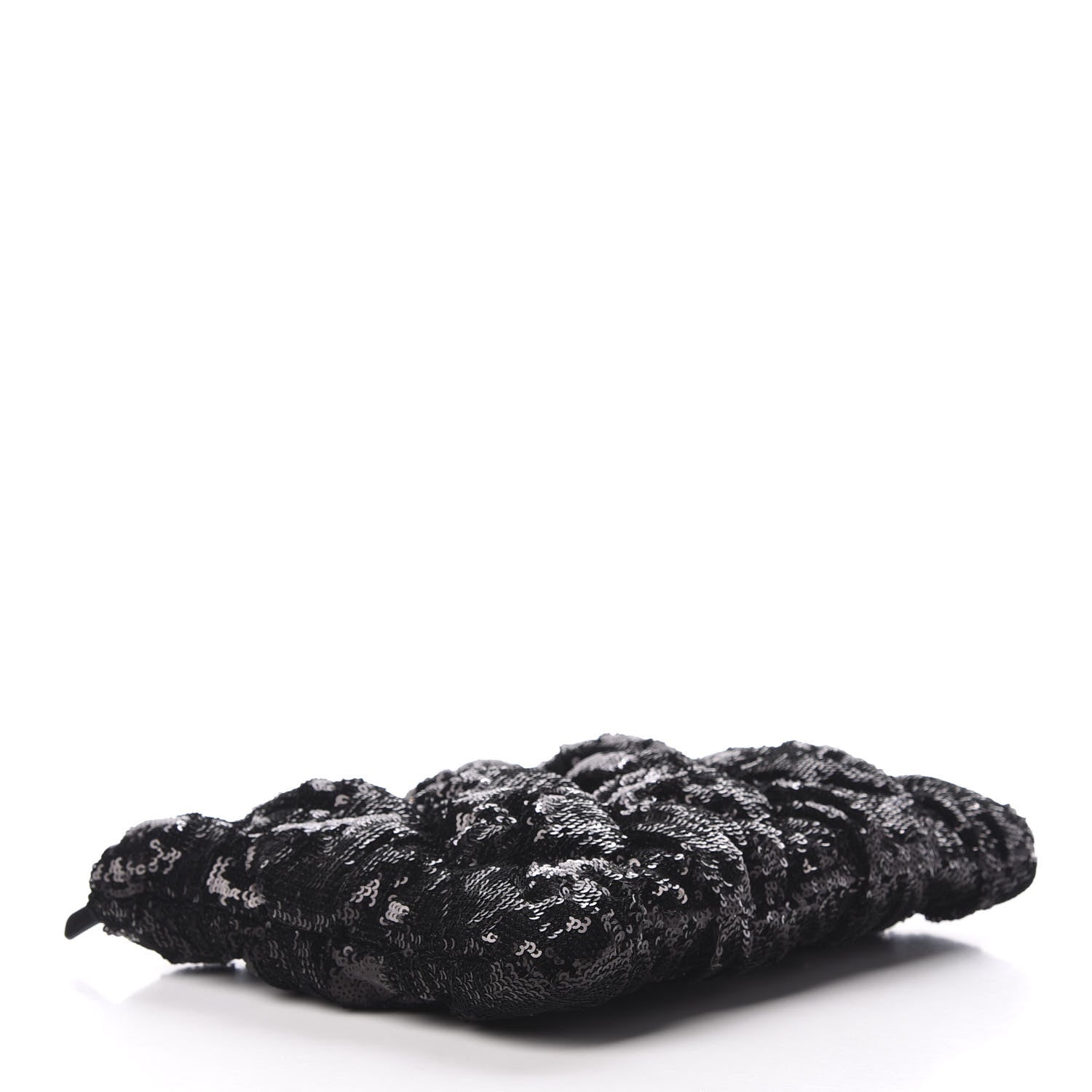 Chanel Sequins Quilted Large Chanel 19 Pouch Black 4 of 8