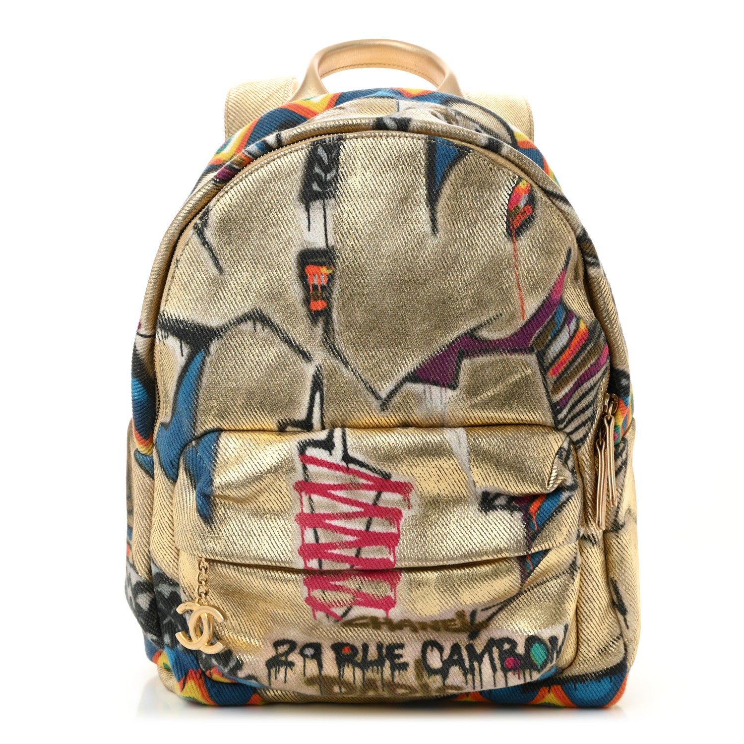 Chanel Graffiti Printed Canvas Street Spirit Backpack Multicolor 1 of 10
