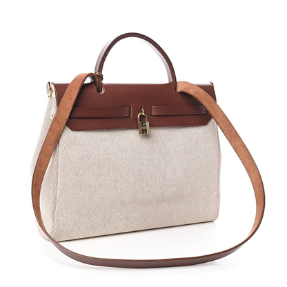 Hermes Toile Vache Hunter 30 PM Havane 2 of 13