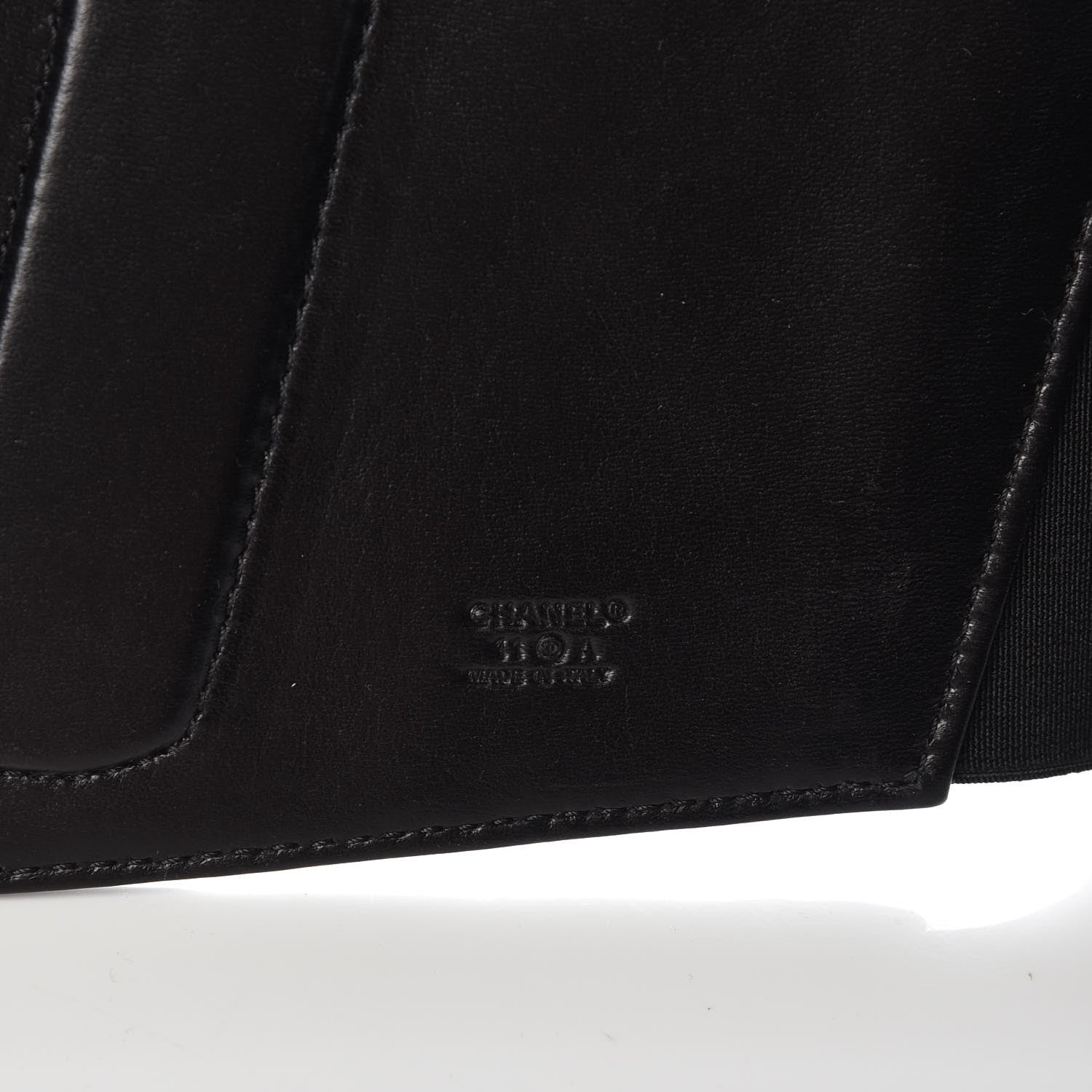 Chanel Lambskin Quilted Wide Belt M Black 6 of 7