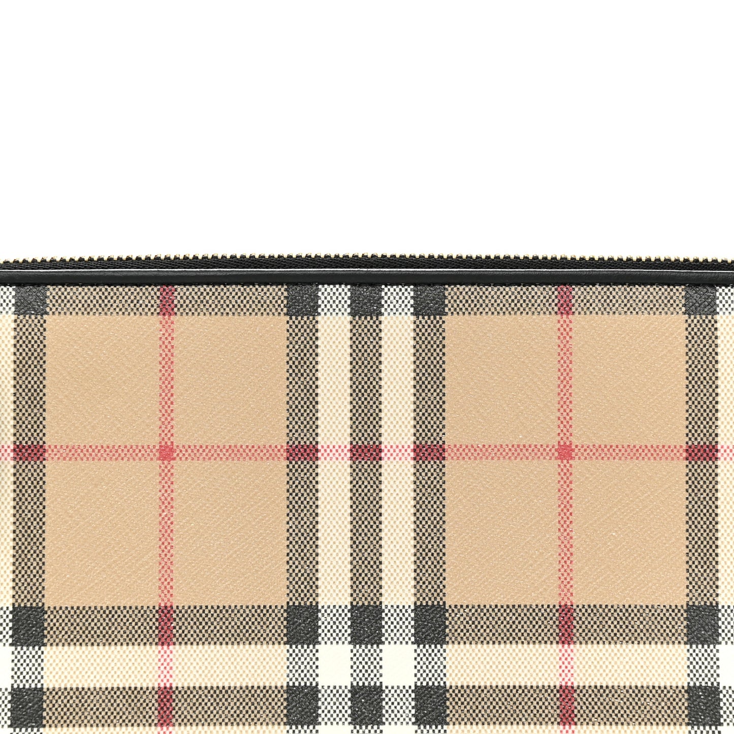 Vintage Check Calfskin Olympia Slim Pouch Archive Beige