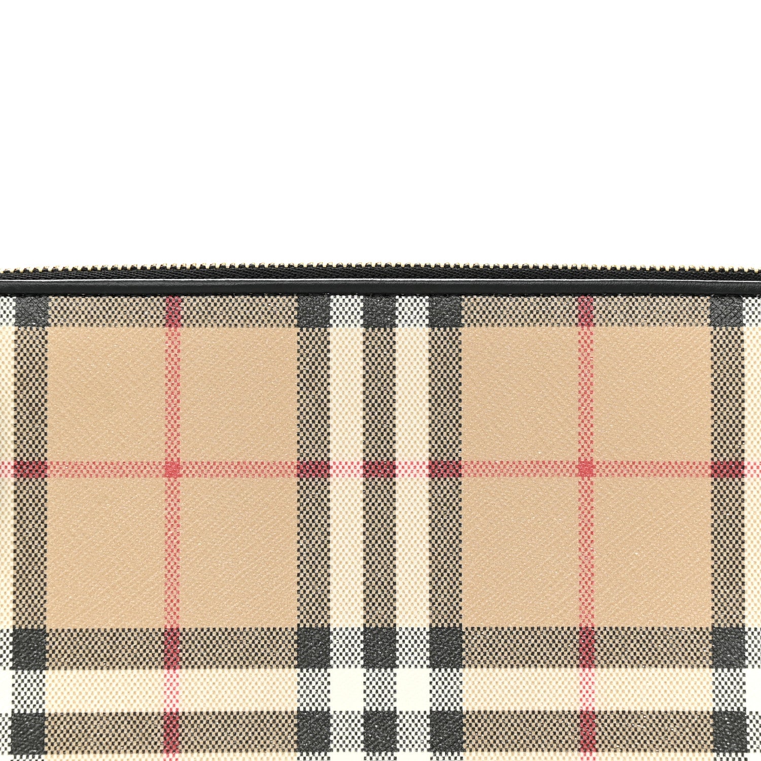 Burberry Vintage Check Calfskin Olympia Slim Pouch Archive Beige 7 of 9
