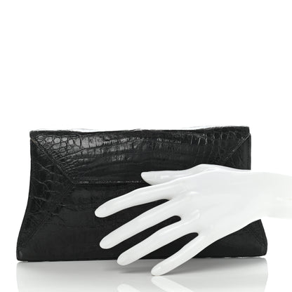 Nancy Gonzalez Crocodile Bar Clutch Black 2 of 14