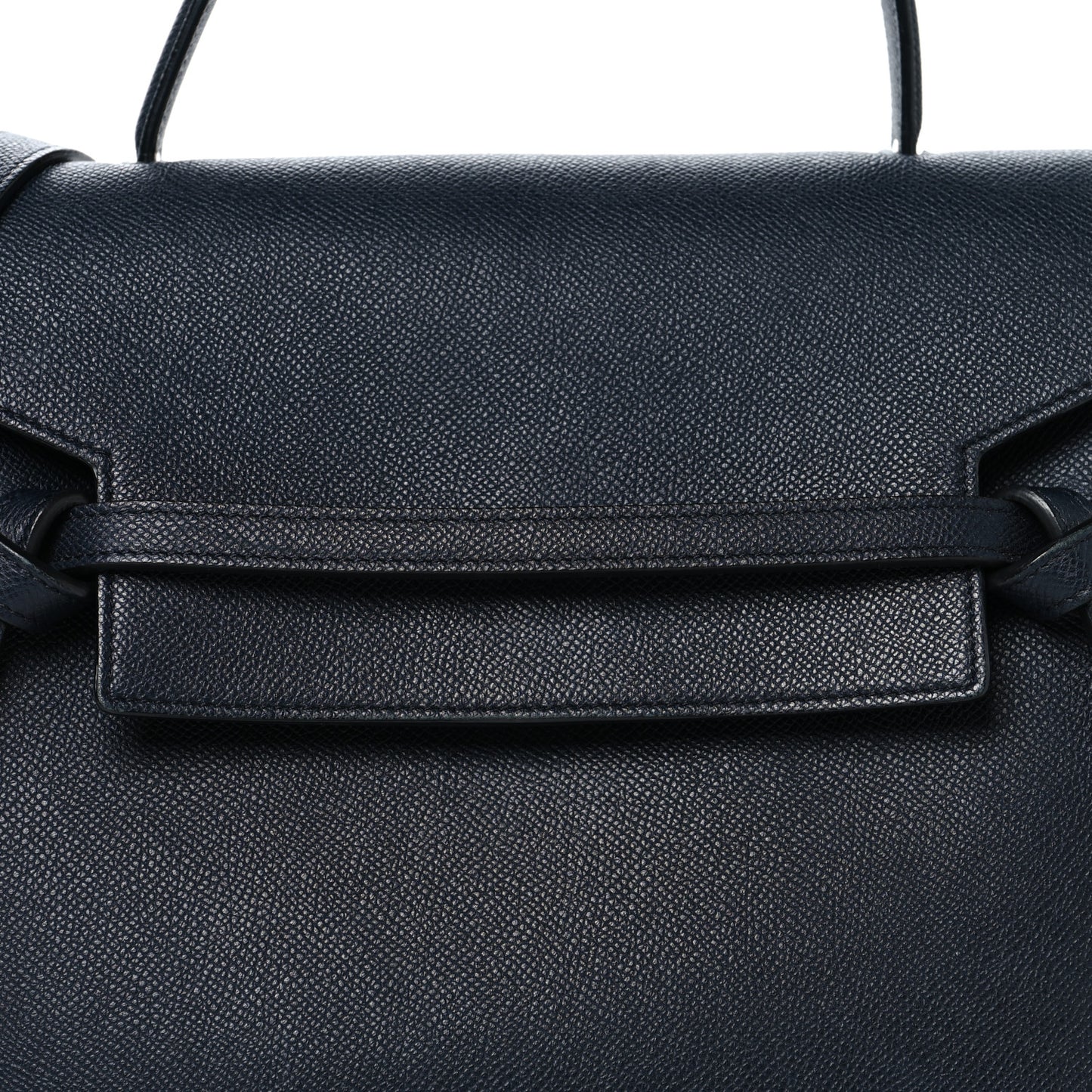 Grained Calfskin Mini Belt Bag Navy