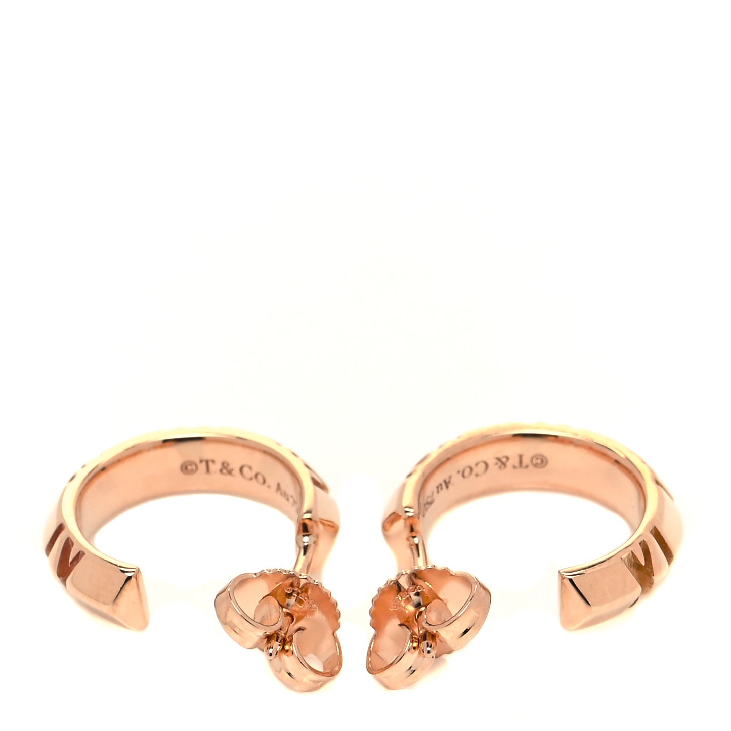 18K Yellow Gold Small Atlas X Hoop Earrings
