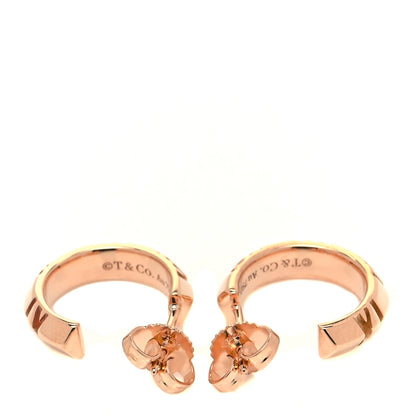 Tiffany 18K Yellow Gold Small Atlas X Hoop Earrings 3 of 4