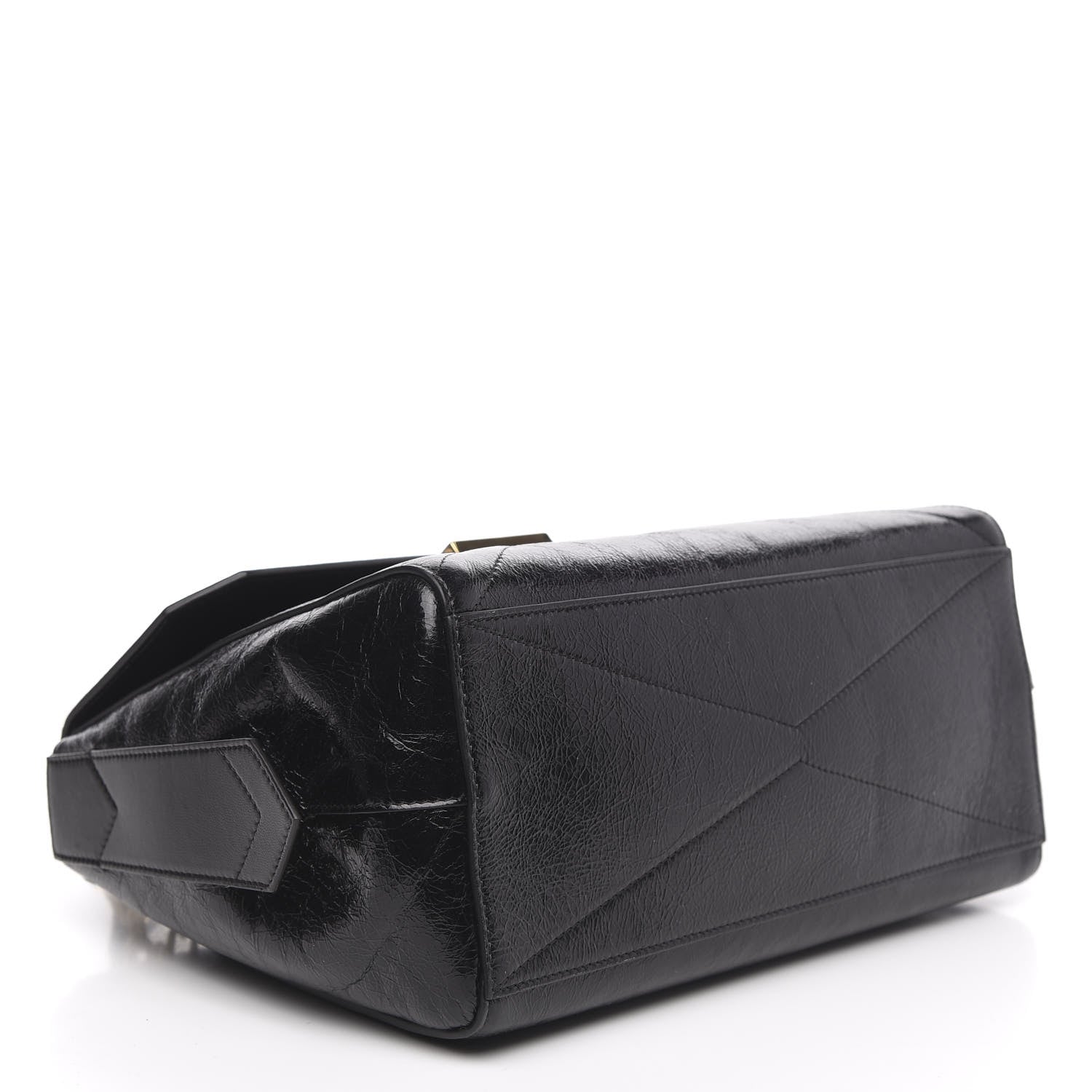 Givenchy Creased Patent Calfskin Medium ID Flap Black 4 of 9