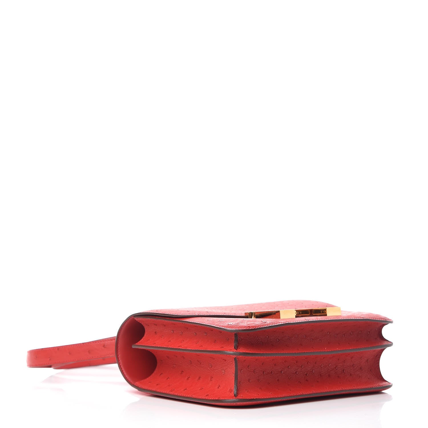Hermes Ostrich Constance 24 Rouge Vif 4 of 10