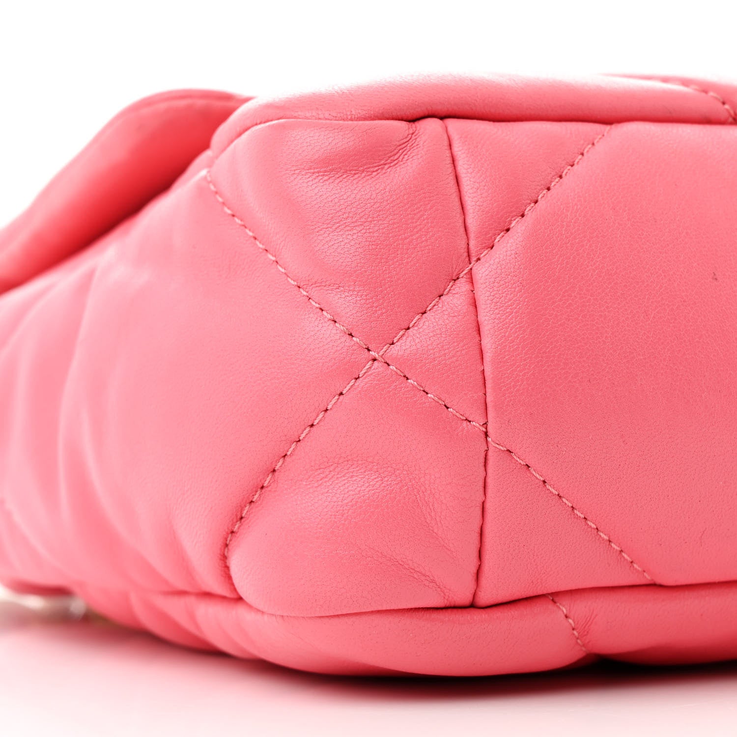 Chanel Lambskin Quilted Medium Chanel 19 Flap Pink 9 of 12