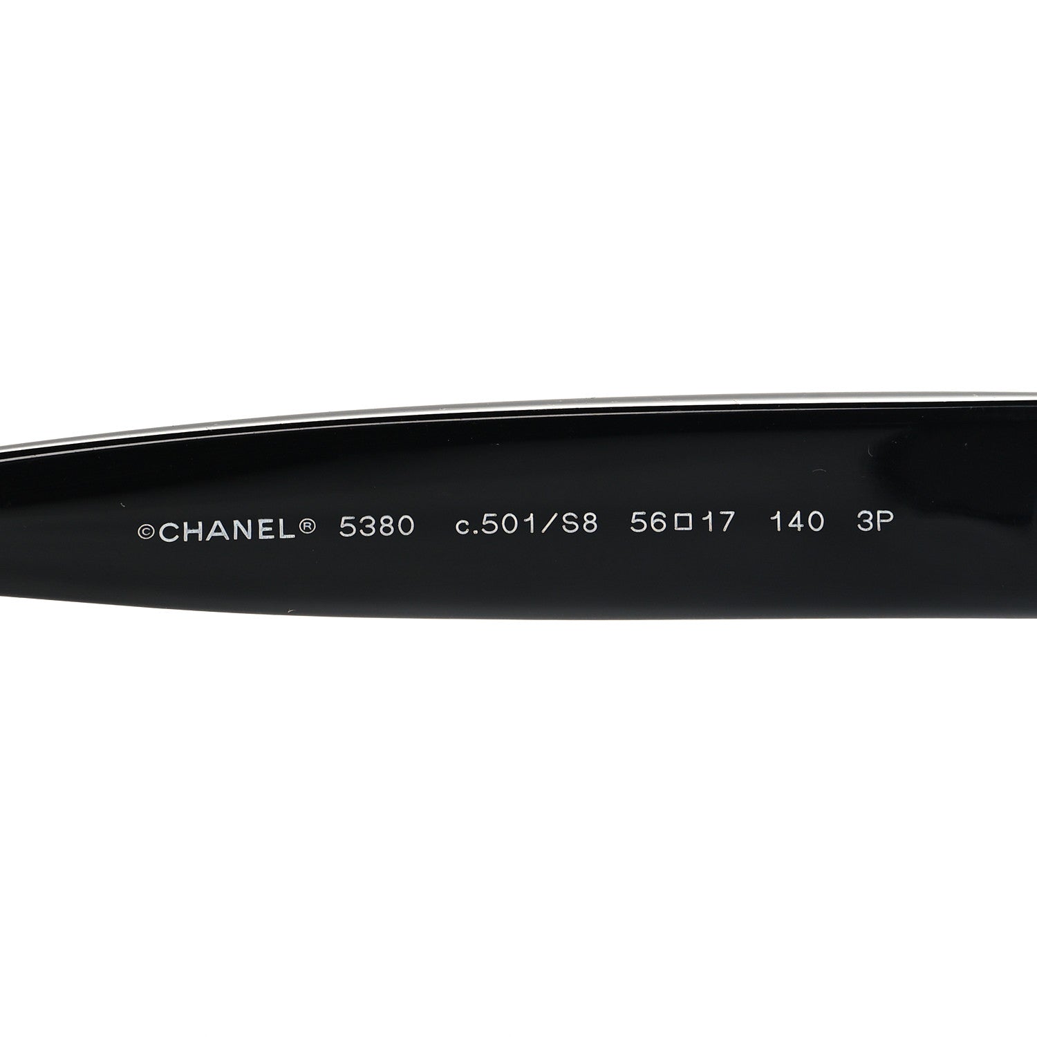Chanel Acetate Polarized Square CC Sunglasses 5380 Black 5 of 7