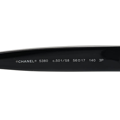 Chanel Acetate Polarized Square CC Sunglasses 5380 Black 5 of 7