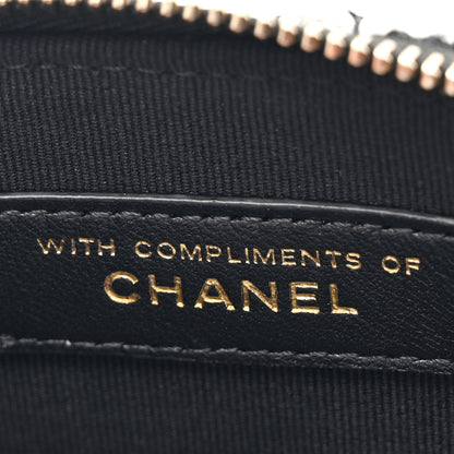 Chanel Tweed Quilted Mini Clutch With Chain Black White 7 of 12