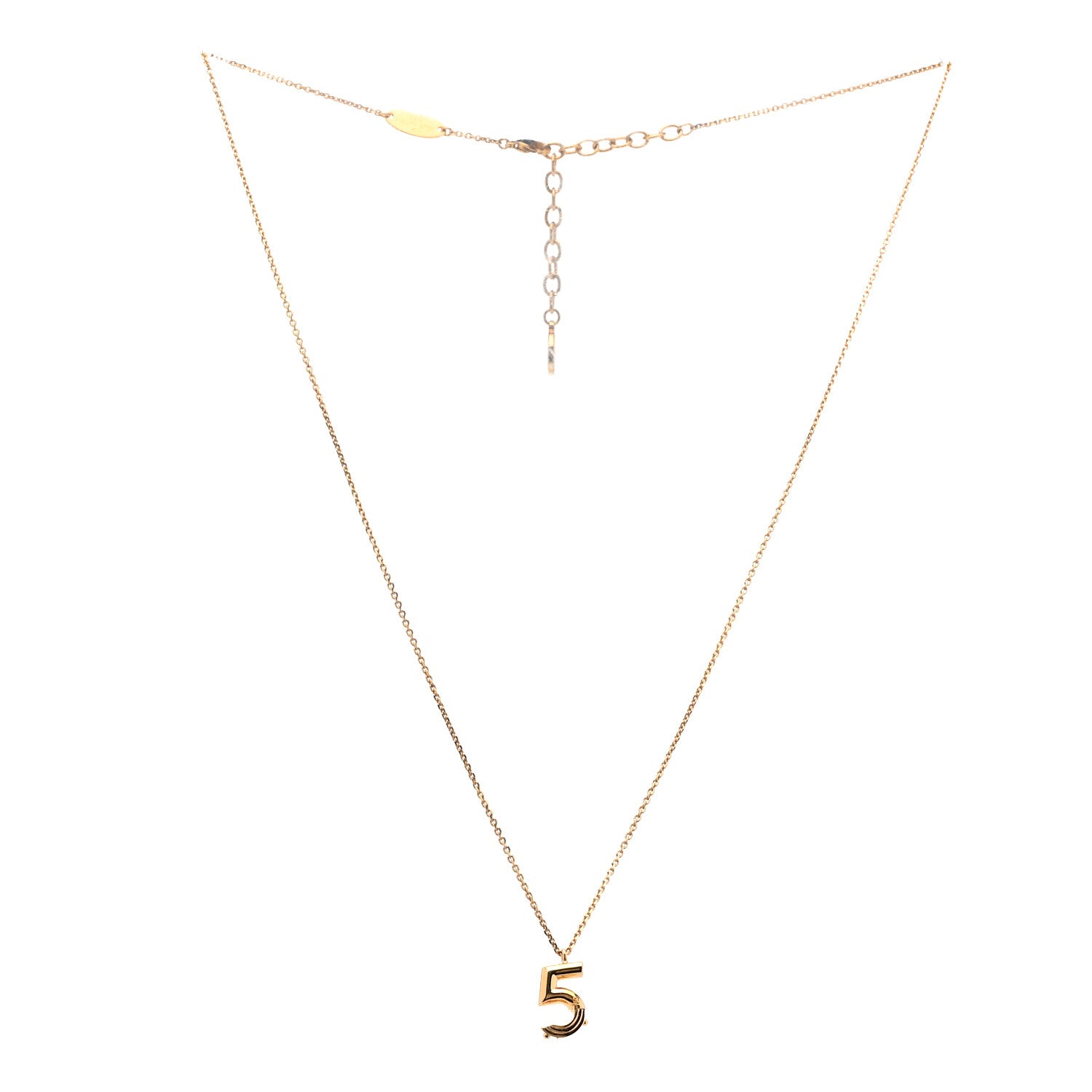 Louis Vuitton Number 5 Pendant Necklace 3 of 6