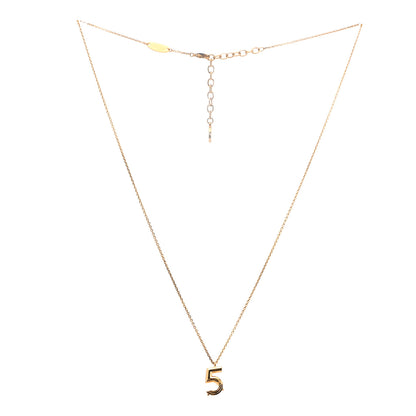 Louis Vuitton Number 5 Pendant Necklace 3 of 6