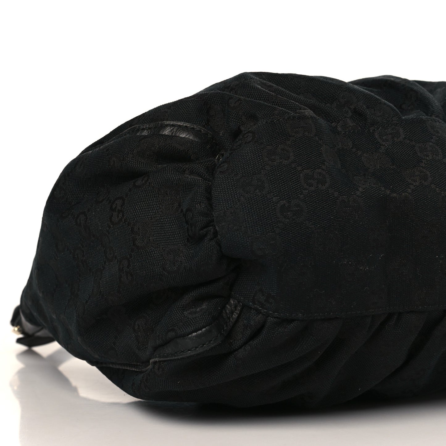 Monogram Large D Gold Ring Hobo Black