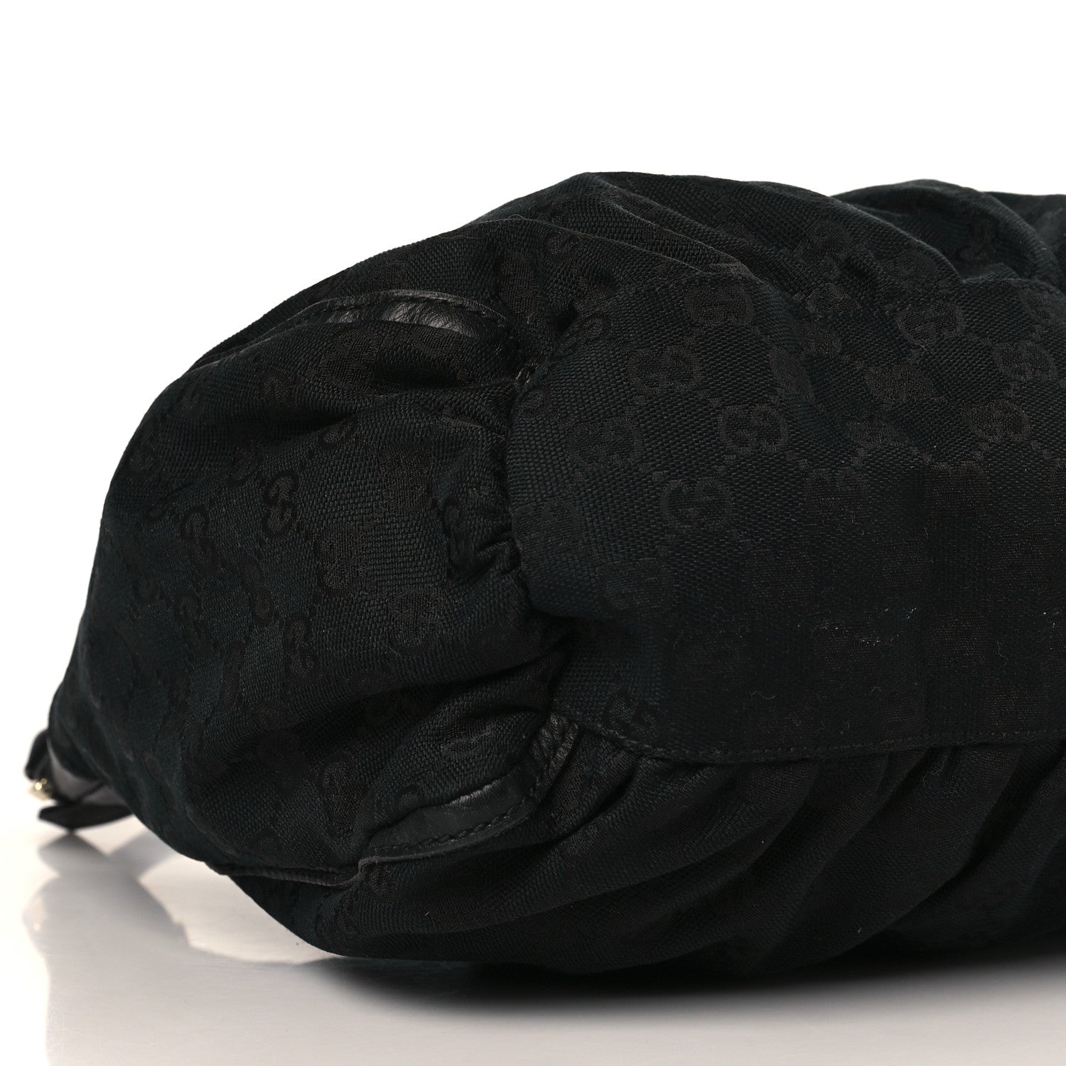 Gucci Monogram Large D Gold Ring Hobo Black 8 of 11