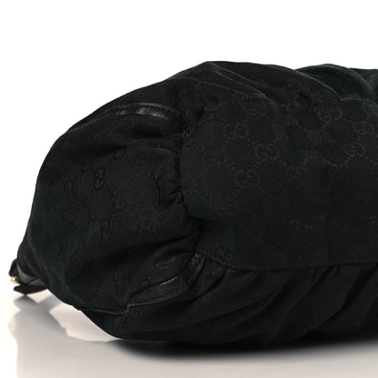 Gucci Monogram Large D Gold Ring Hobo Black 8 of 11