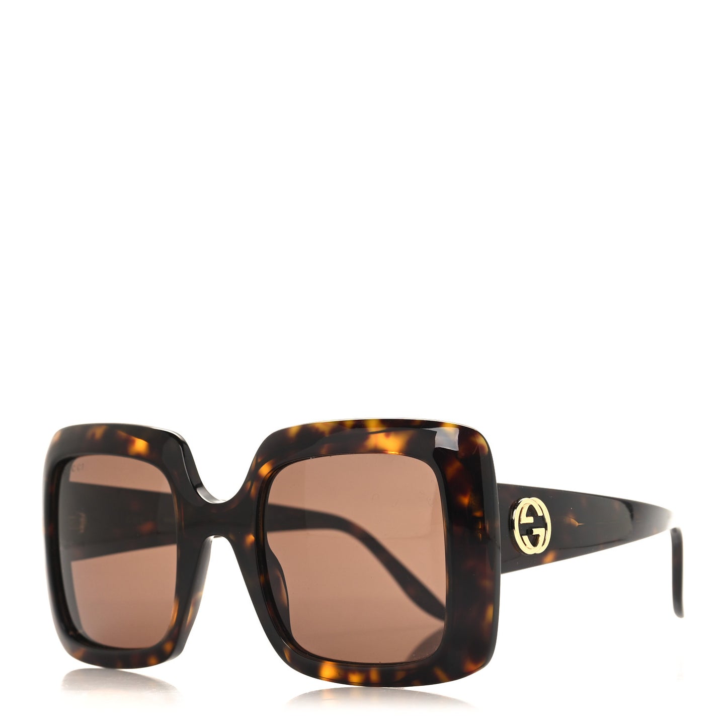 Acetate Square Frame Sunglasses GG0896S Tortoise