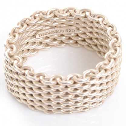 Tiffany Sterling Silver Wide Mesh Somerset Ring 7 5 of 5