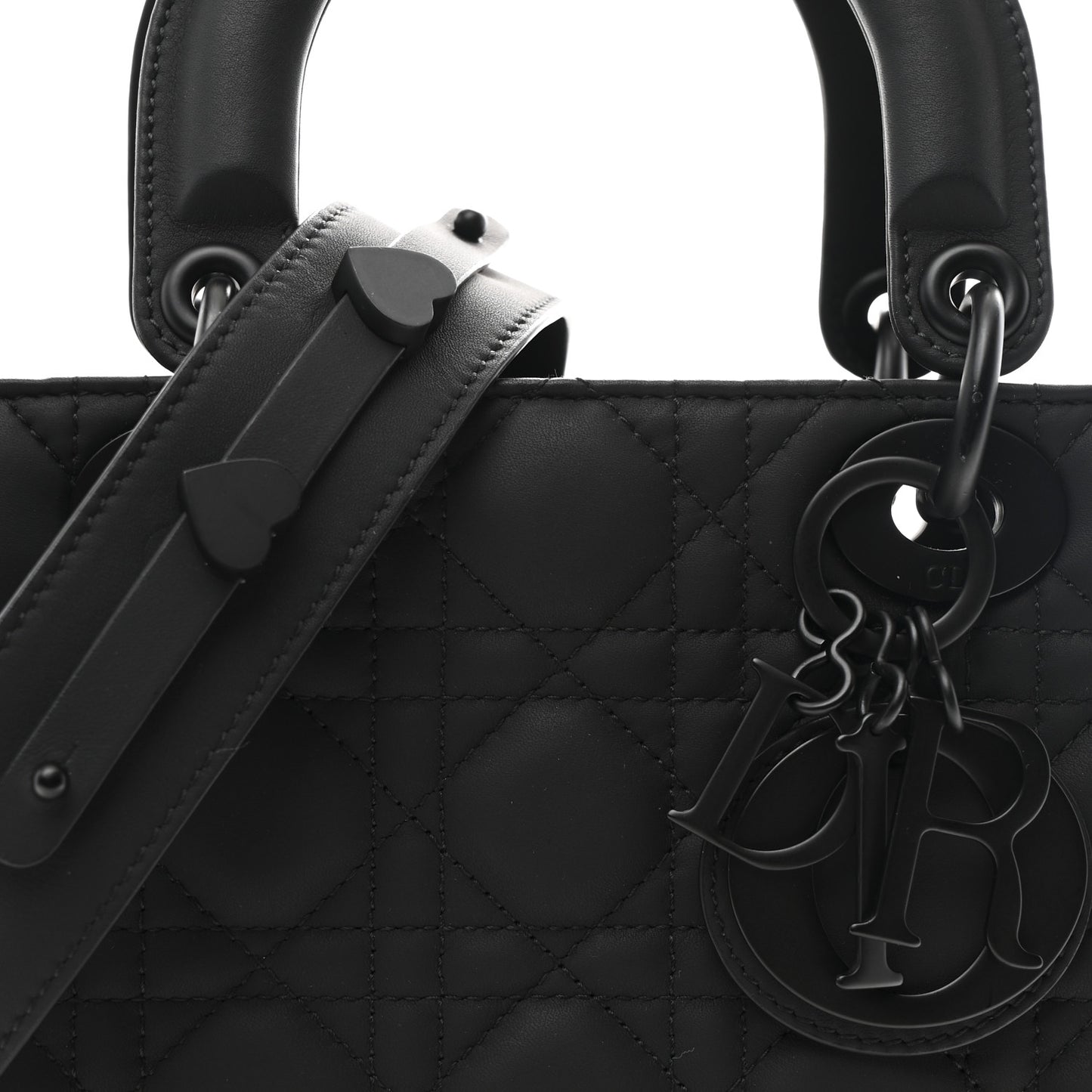 Ultra Matte Calfskin Cannage Small My ABCDior Lady Dior Black