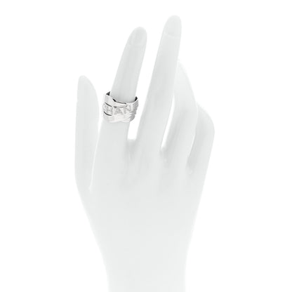 Chanel 18K White Gold Diamond Bolduc Ring 54 7 2 of 6