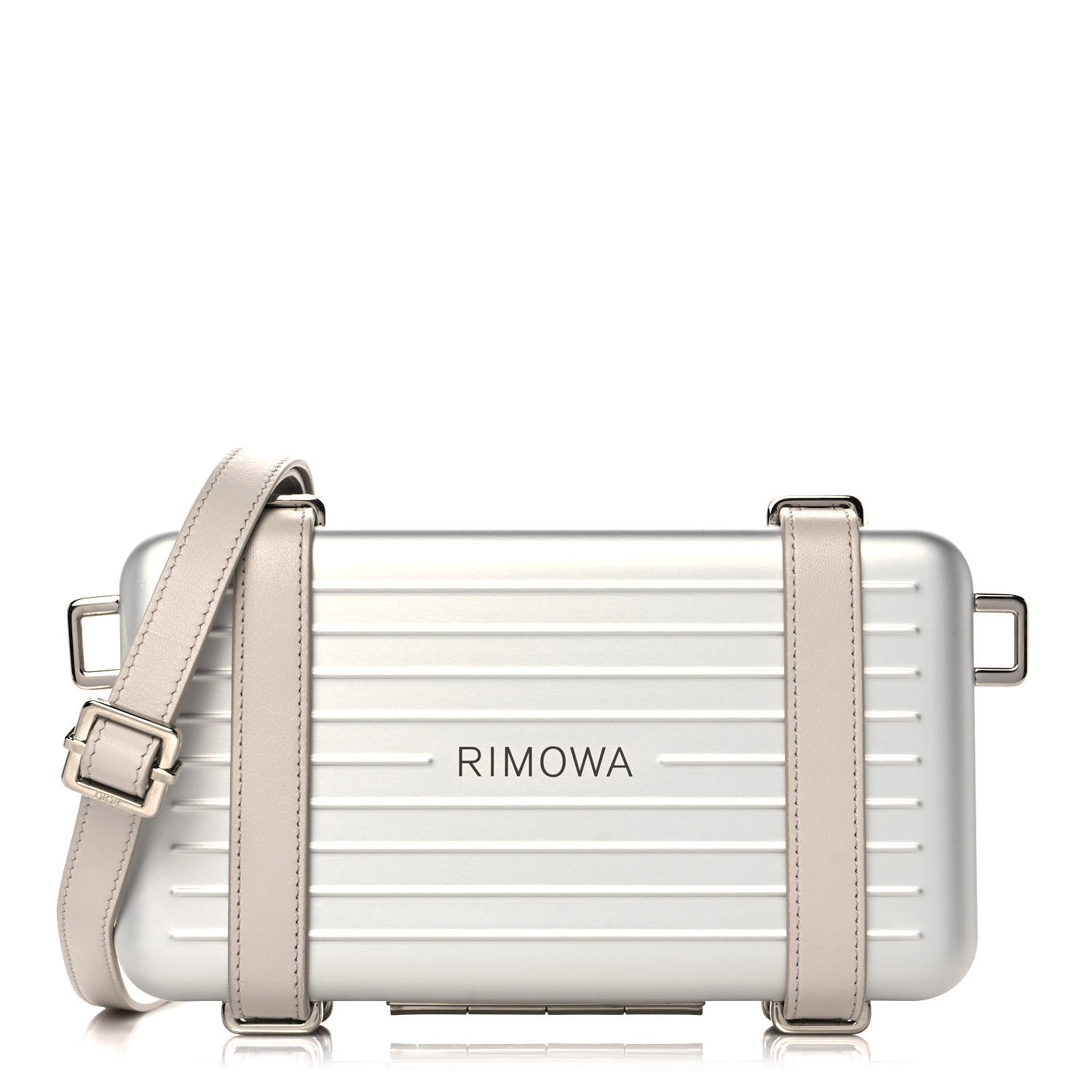 Christian Dior X RIMOWA Aluminum Personal Clutch On Strap Silver 1 of 13
