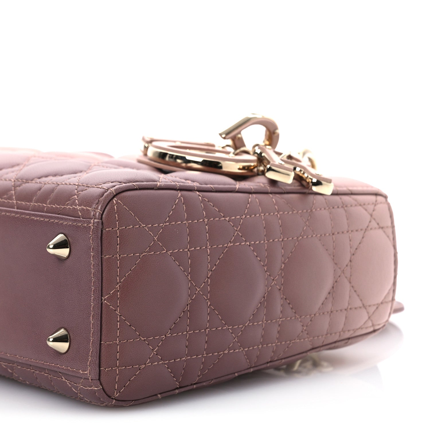 Christian Dior Lambskin Cannage Gradient Small My ABCDior Lady Dior 10 of 11