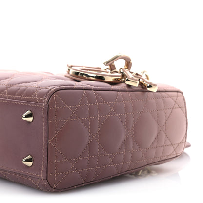 Christian Dior Lambskin Cannage Gradient Small My ABCDior Lady Dior 10 of 11