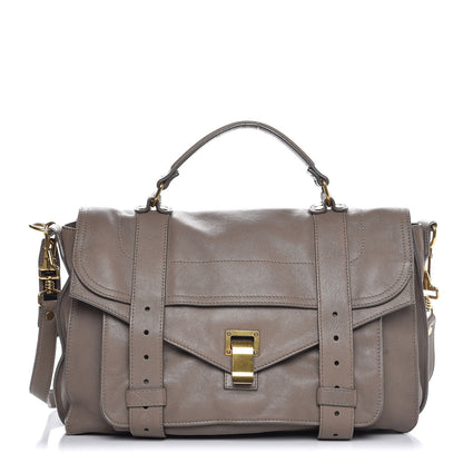 Proenza Schouler Lambskin Medium PS1 Satchel Smoke 1 of 14