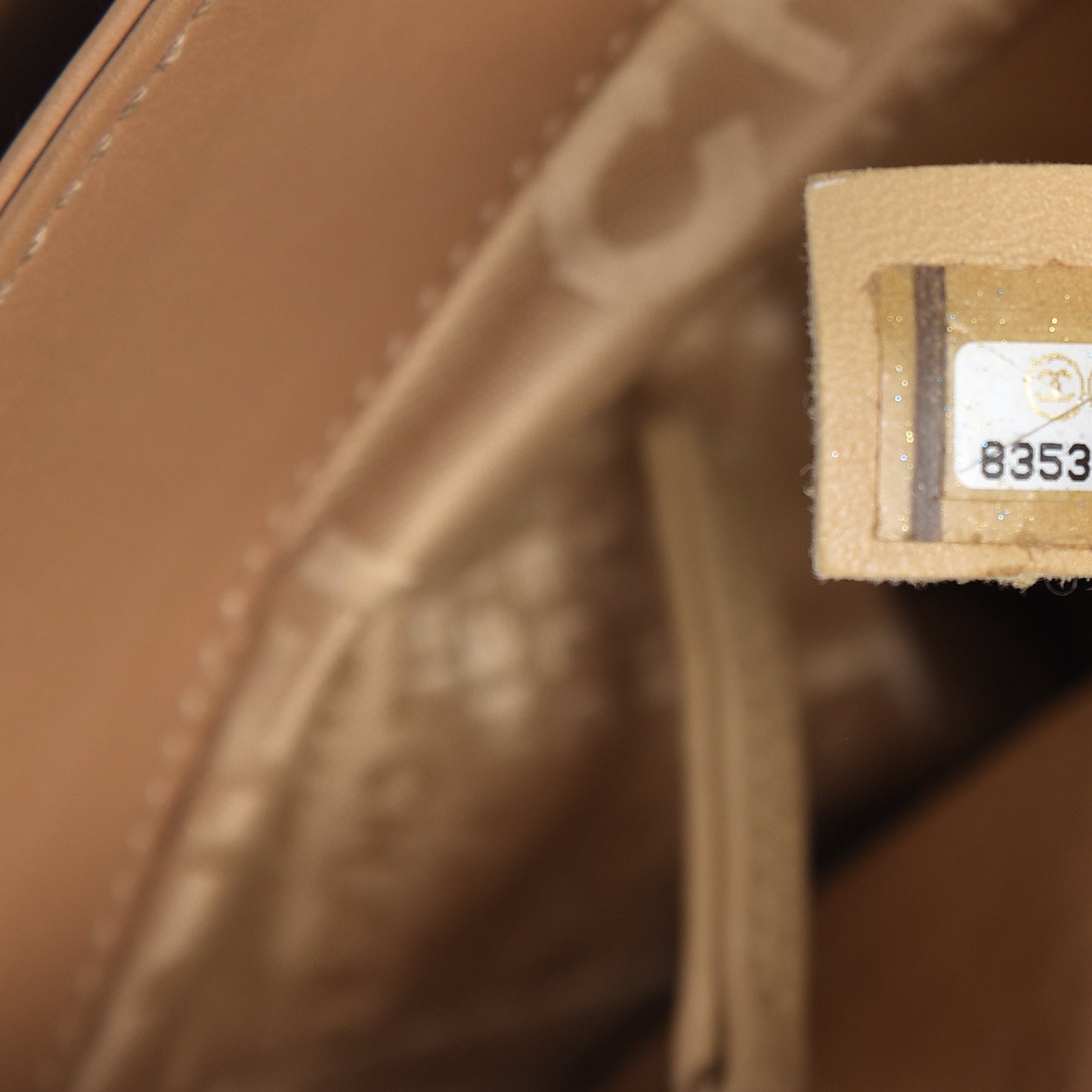 Calfskin Square Stitched Mademoiselle Hobo Tan