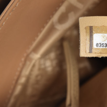 Chanel Calfskin Square Stitched Mademoiselle Hobo Tan 7 of 18