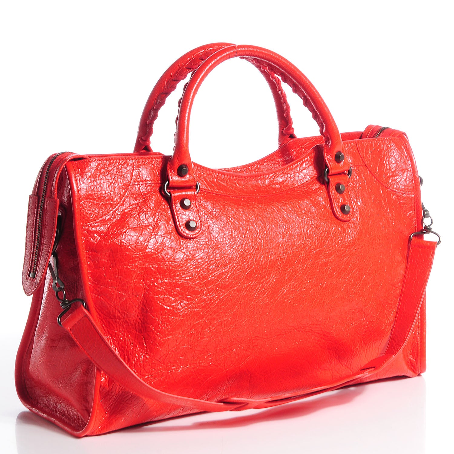 Balenciaga Agneau Classic Hardware City Rouge Coquelicot Rouge Braise 5 of 12