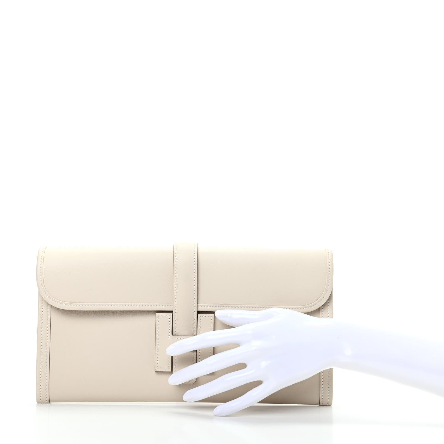 Hermes Swift Jige Elan 29 Clutch Craie 2 of 10