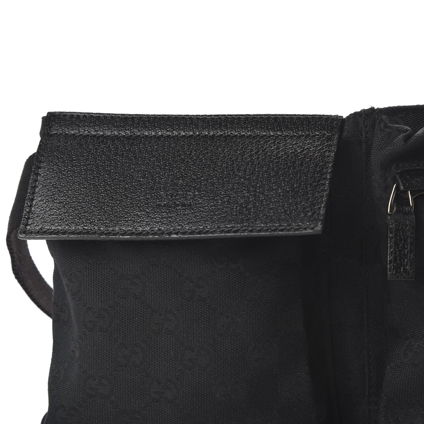 GG Monogram Double Pocket Belt Bag Black