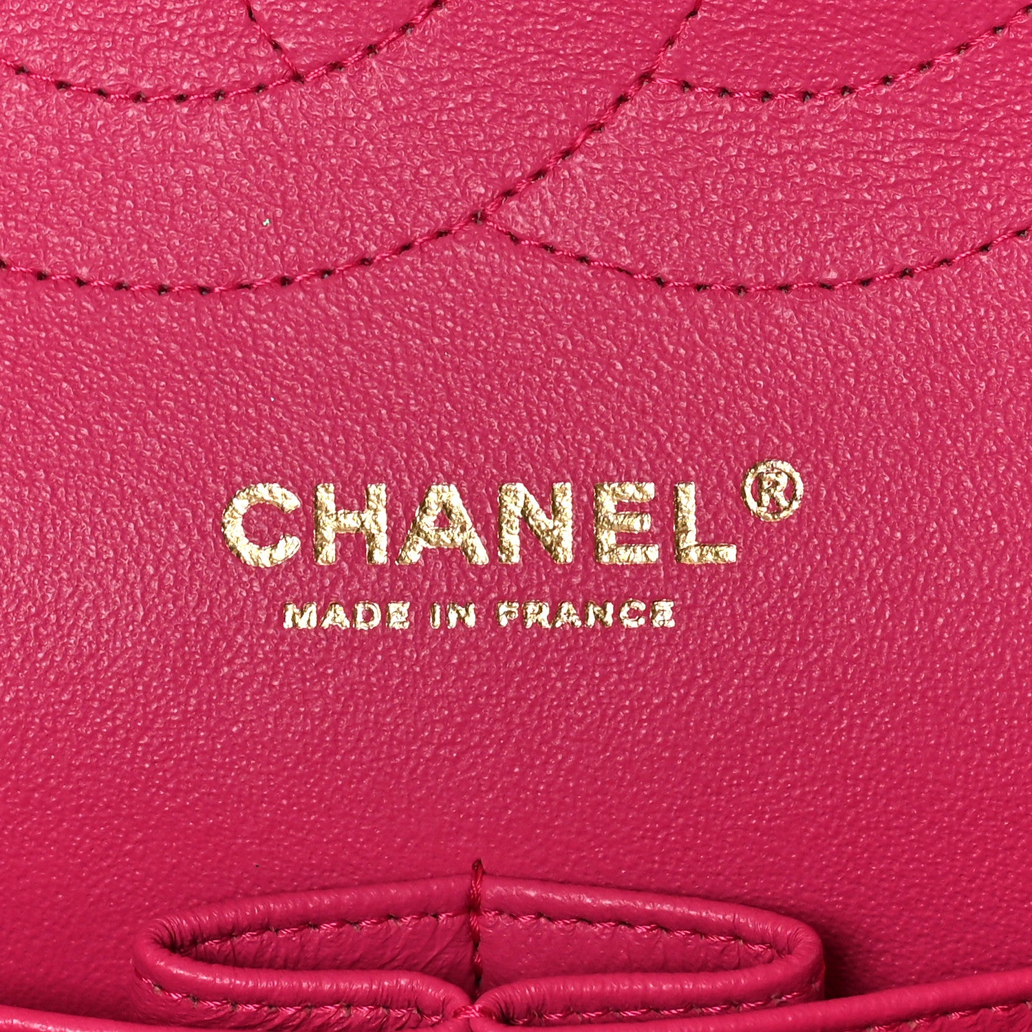 Chanel Lambskin Quilted Jumbo Double Flap Dark Pink 5 of 8