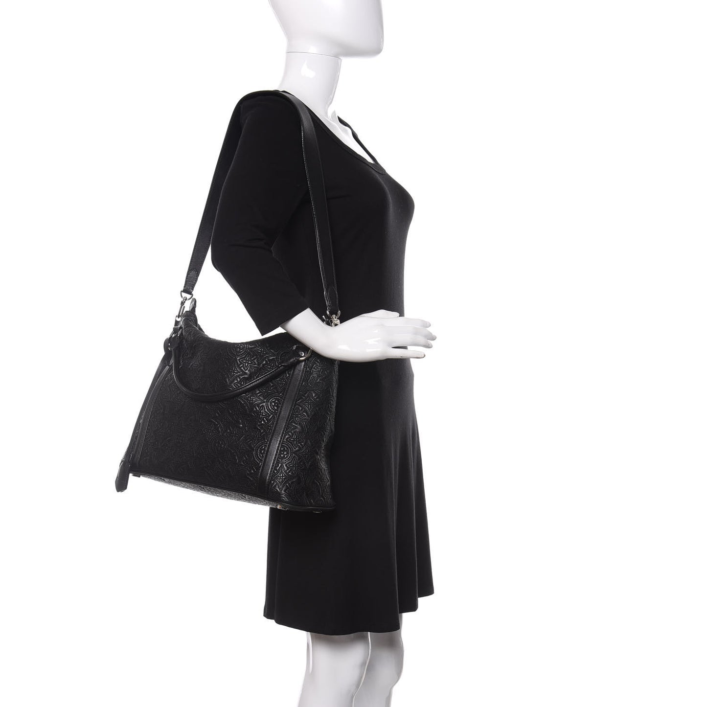 Monogram Lambskin Antheia Ixia PM Black