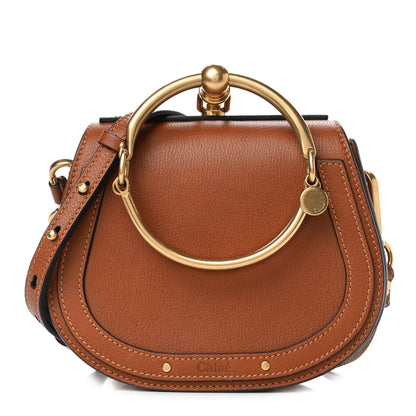 Chloe Calfskin Suede Small Nile Bracelet Bag Caramel 1 of 4